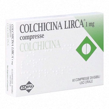 Colchicine blister et colis prêt à expédier
