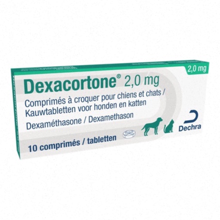 Acheter Decadron - Illustration d'un comprimé et emballage