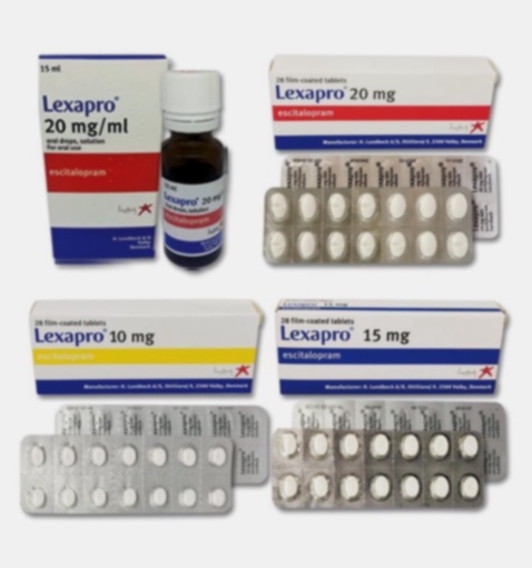 Commander Lexapro en ligne - illustration de comprimés d’escitalopram
