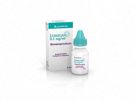 Commander Lumigan en ligne - Flacon de collyre et pipette