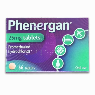 Phenergan en comprimés - Illustration médicament anti-allergique