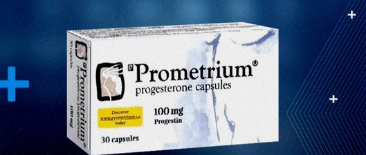 Boîte de Prometrium et pilule