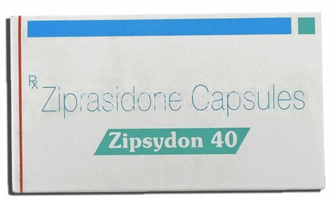 Illustration molécule Ziprasidone et blister de comprimés