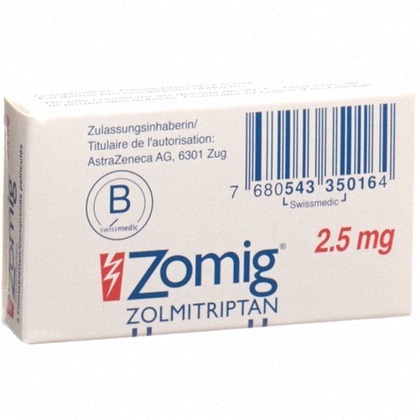 Acheter Zomig - illustration du comprimé et du processus de commande en ligne